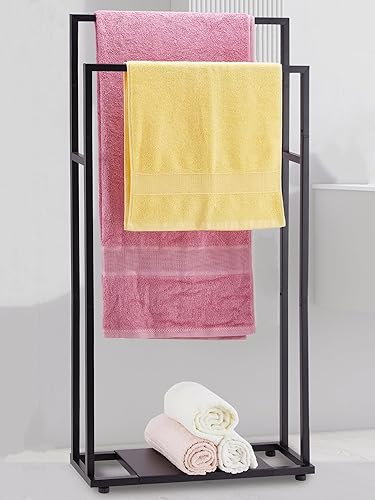 Towel Racks for Bathroom, 39'' Tall 2 Tier Bathroom Towel