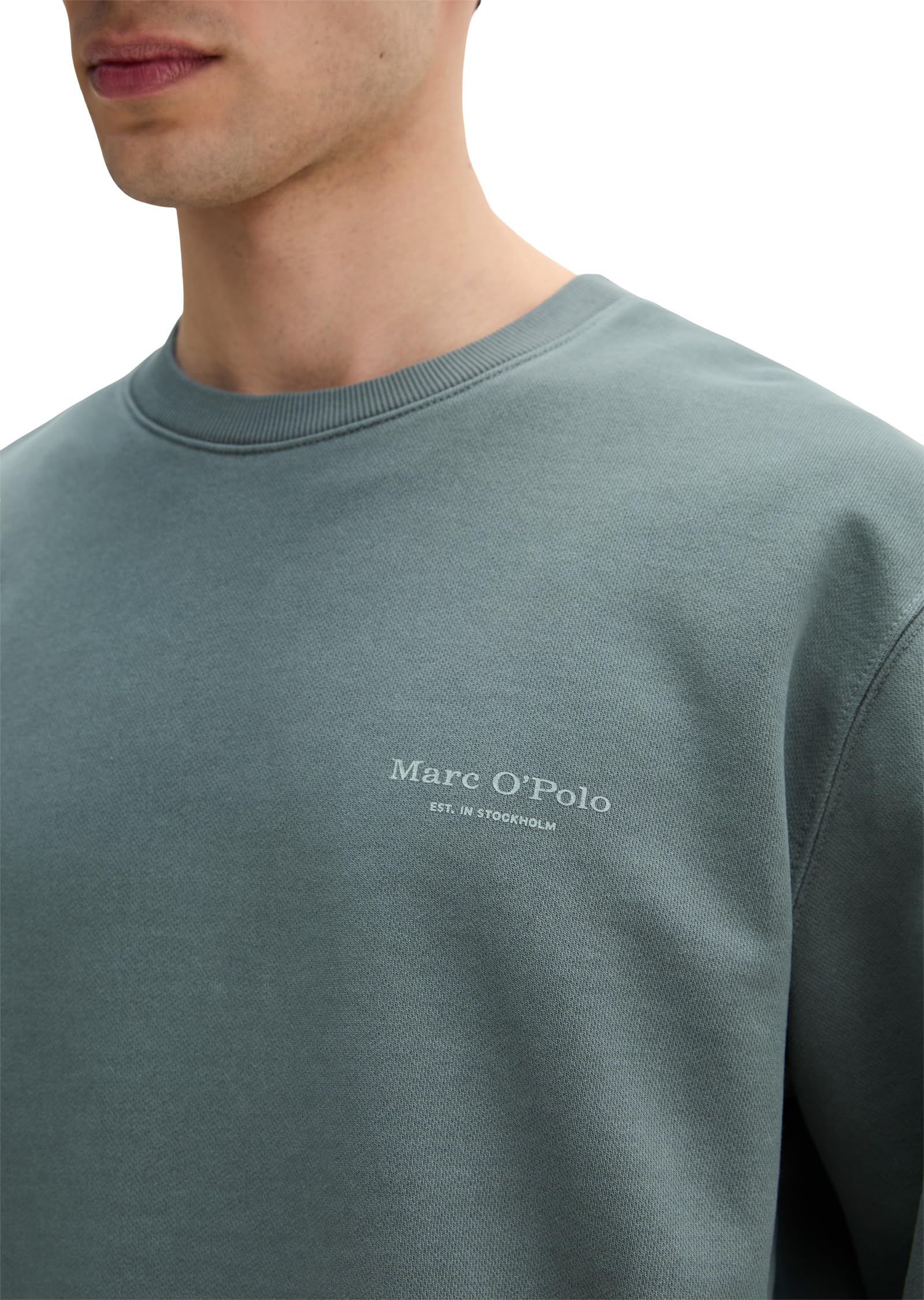 Marc OߴPolo Herren Sweatshirt aus Bio-Baumwolle mit Logo