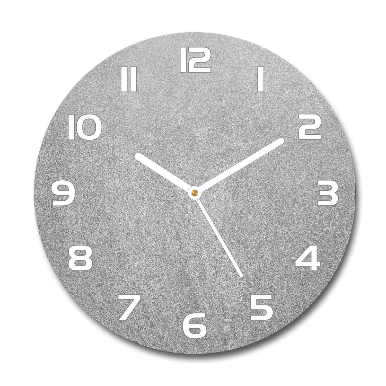 Horloge en verre 60x60cm Tulup silencieuse pour un salon apaisé