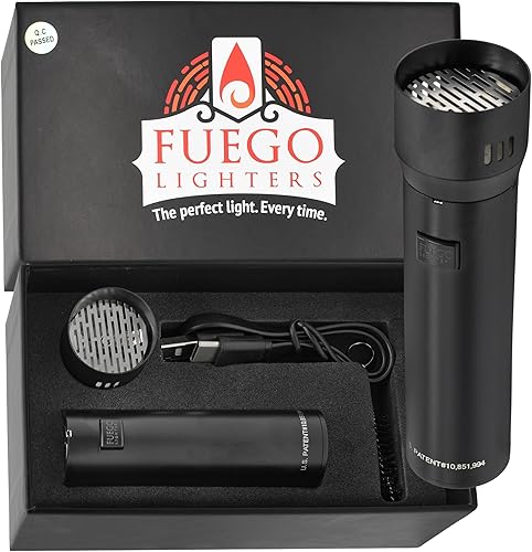 Miniatura 3 de Encendedor de cigarros eléctrico recargable a prueba de viento Fuego