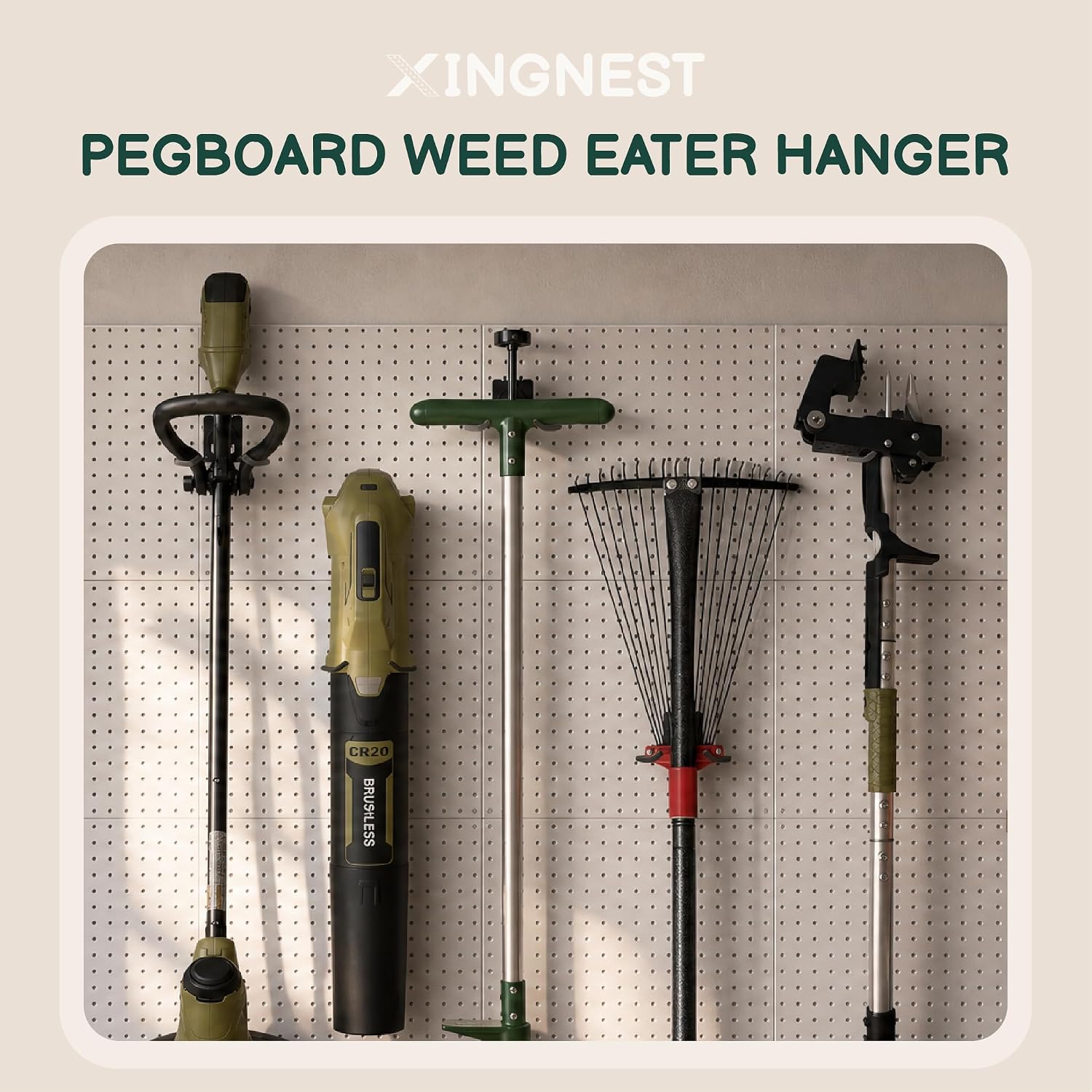 4-Pack Heavy Duty Weed Eater Pegboard Hooks image 5