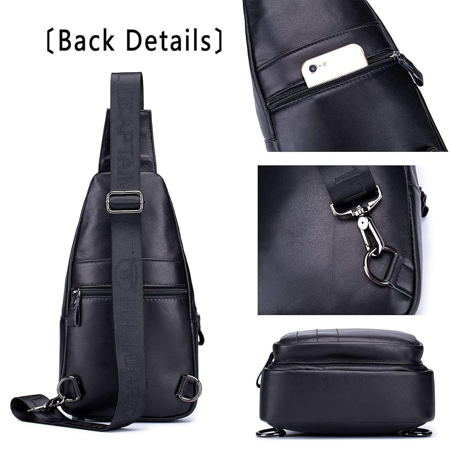 Amazon.com | Cross body Bags for Men Leather Sling Bag
