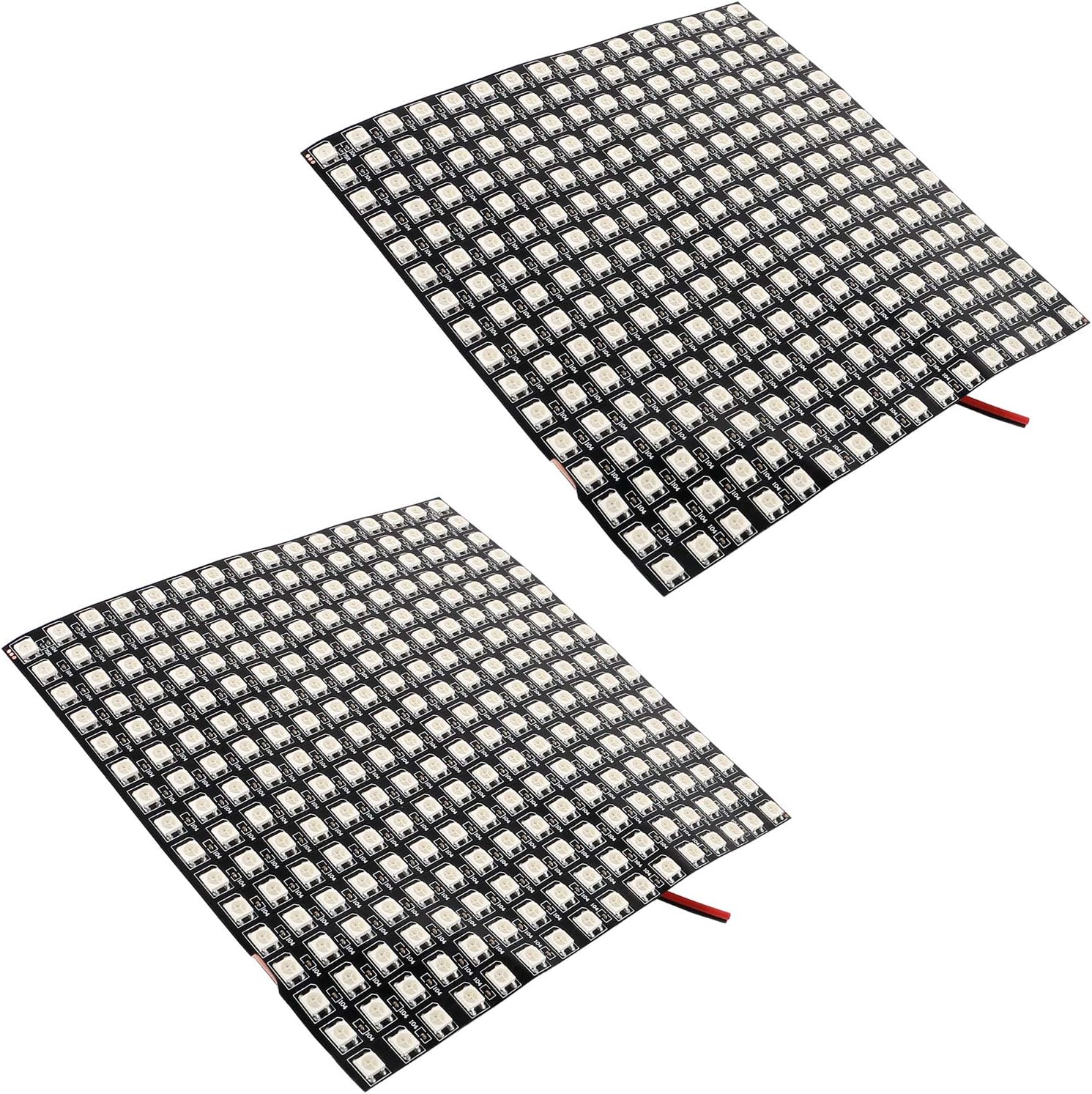 ACEIRMC 2pcs 16X16 RGB LED Flexible WS2812B 5050 Matrix Dream Color ...