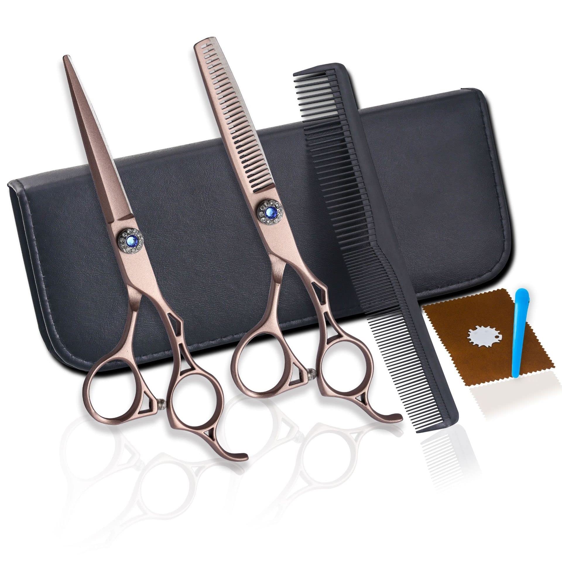 Ciseaux de coiffure de 6 pouces pour éliminer les pointes fourchues sans effort