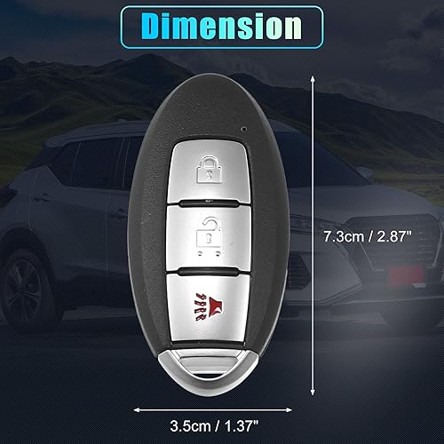 Miniatura 6 de X AUTOHAUX 434MHz KR5TXN1 - Llavero de repuesto inteligente de proximidad sin llave para Nissan Kicks 2018-2021 para Nissan Rogue Sport 2019-2021, 3