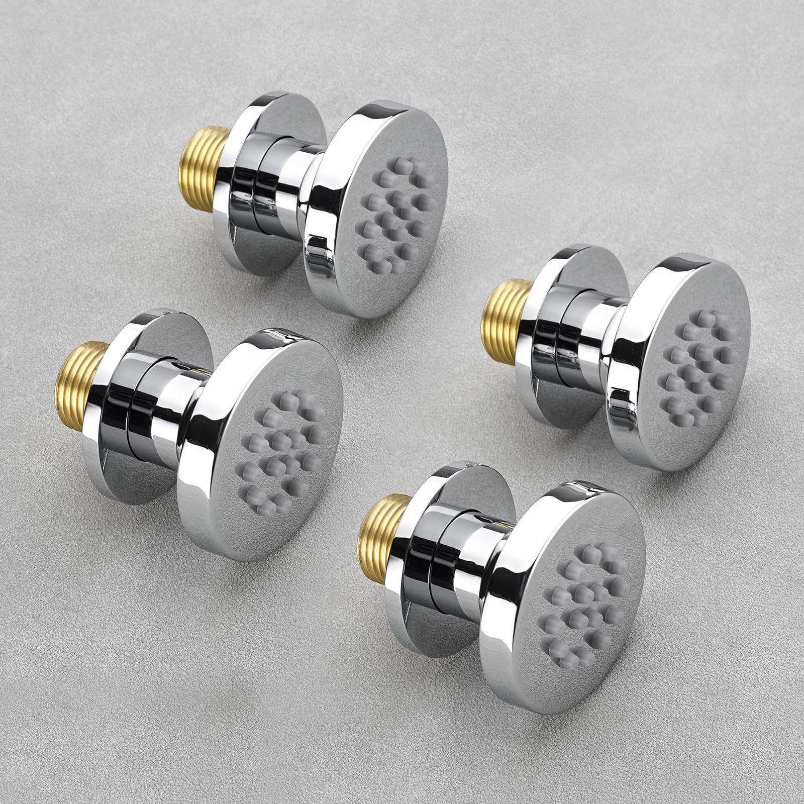 Chorros de Ducha para Masaje de Spa, Acero Inoxidable, Ajustable, Cromo, Boquilla de Rociador de Cuerpo