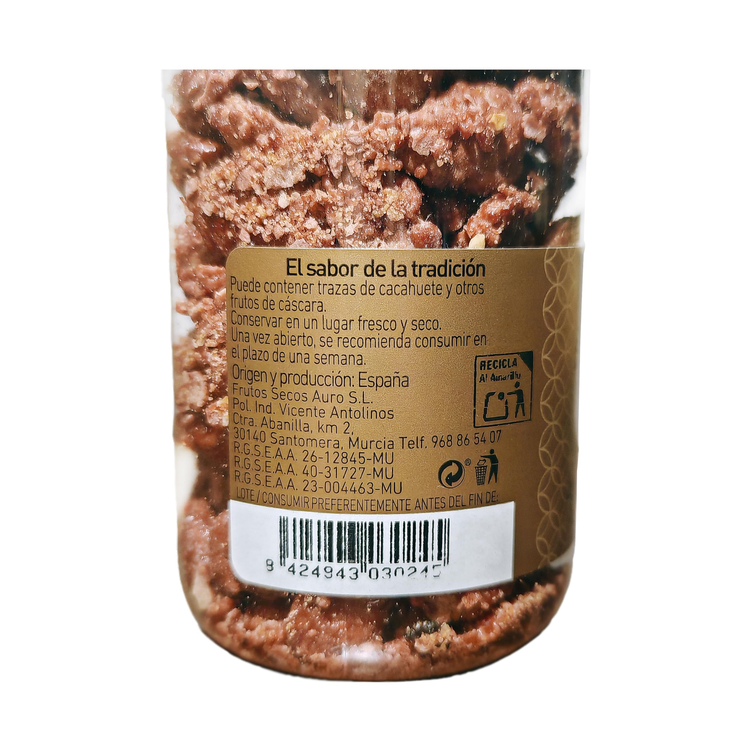 Almendra garrapiñada. Pack de 3 unidades. Marca Frutos secos Auro
