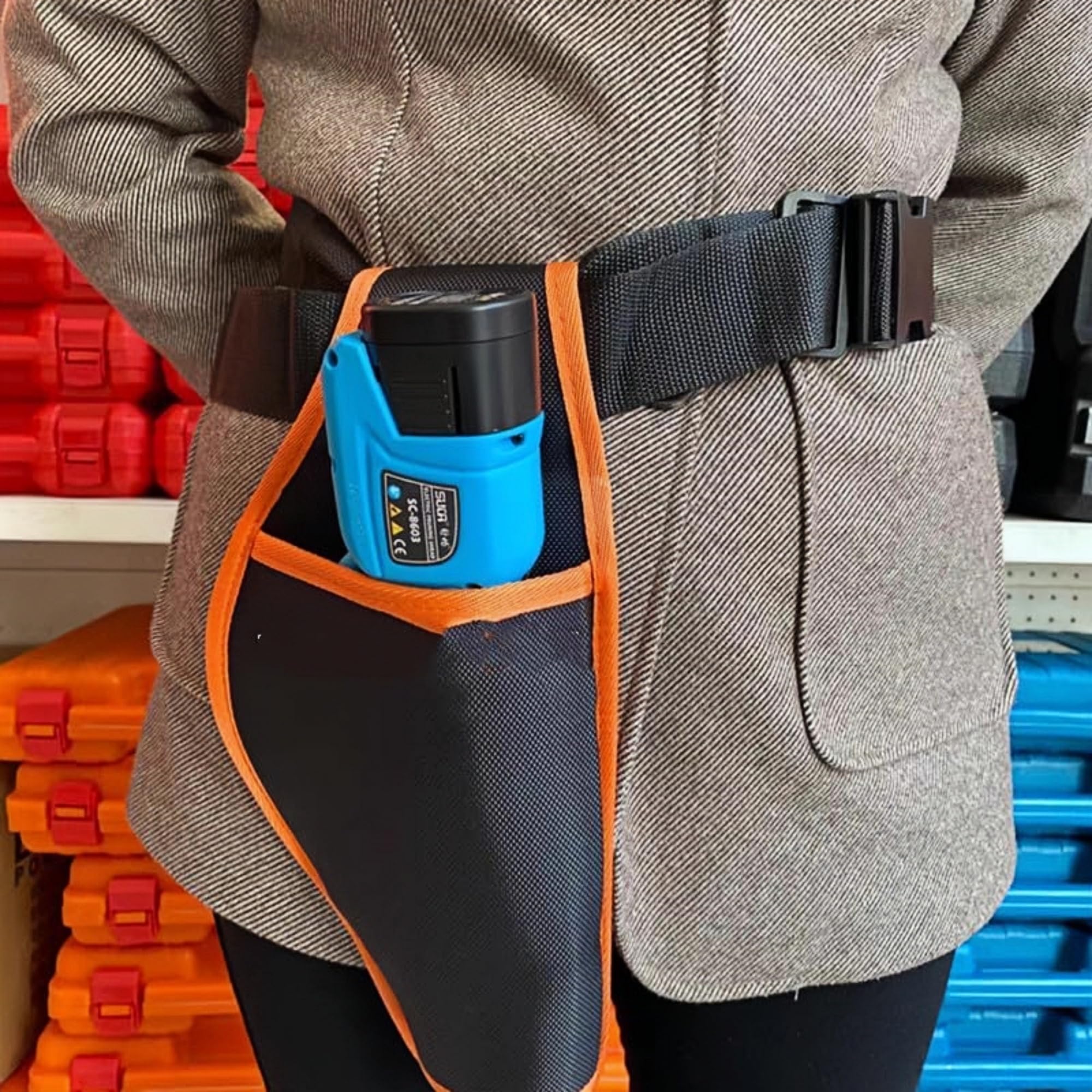 Borsa per forbici elettriche, portautensili portatili, borse senza fili, marsupio da giardino con porta attrezzi per cintura, organizer