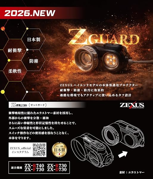 ZEXUS(ゼクサス) Z GUARD ZG-01BK ブラック/ZG-01CR クリア - 2