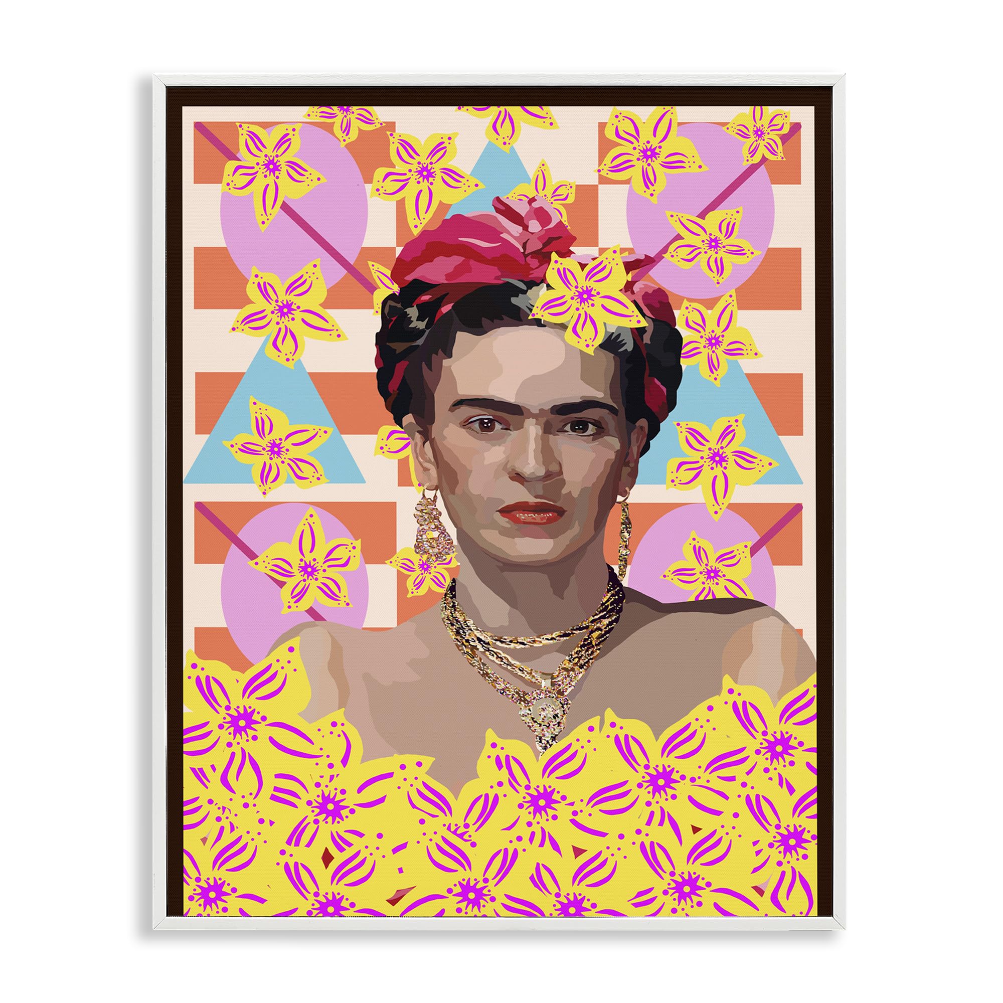 Giclée encadrée Frida's Floral Journey de Stupell Industries avec impression haute définition
