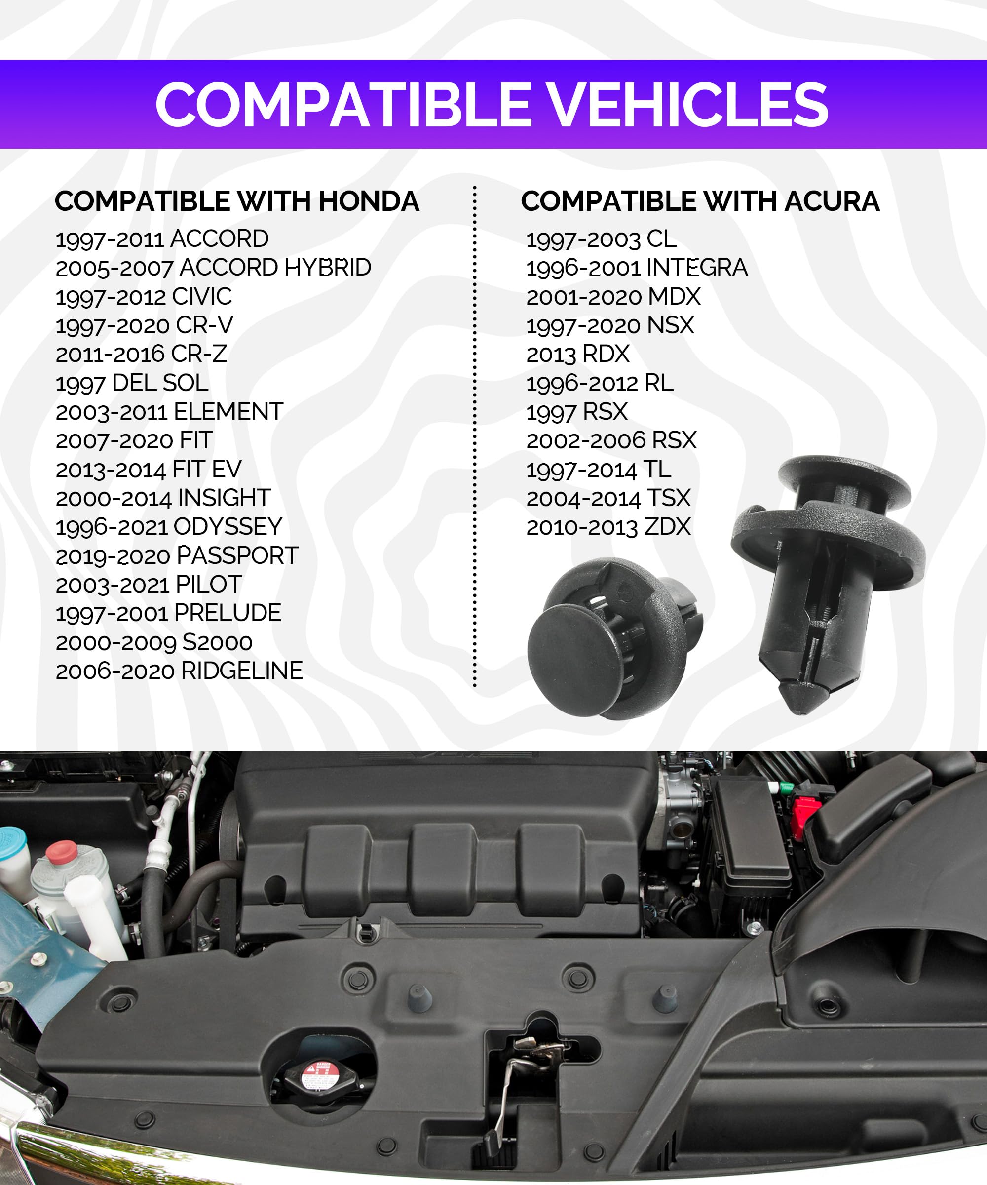 Amazon.co.jp: RACOONA ナイロンクリップ バンパークリップ フェンダー