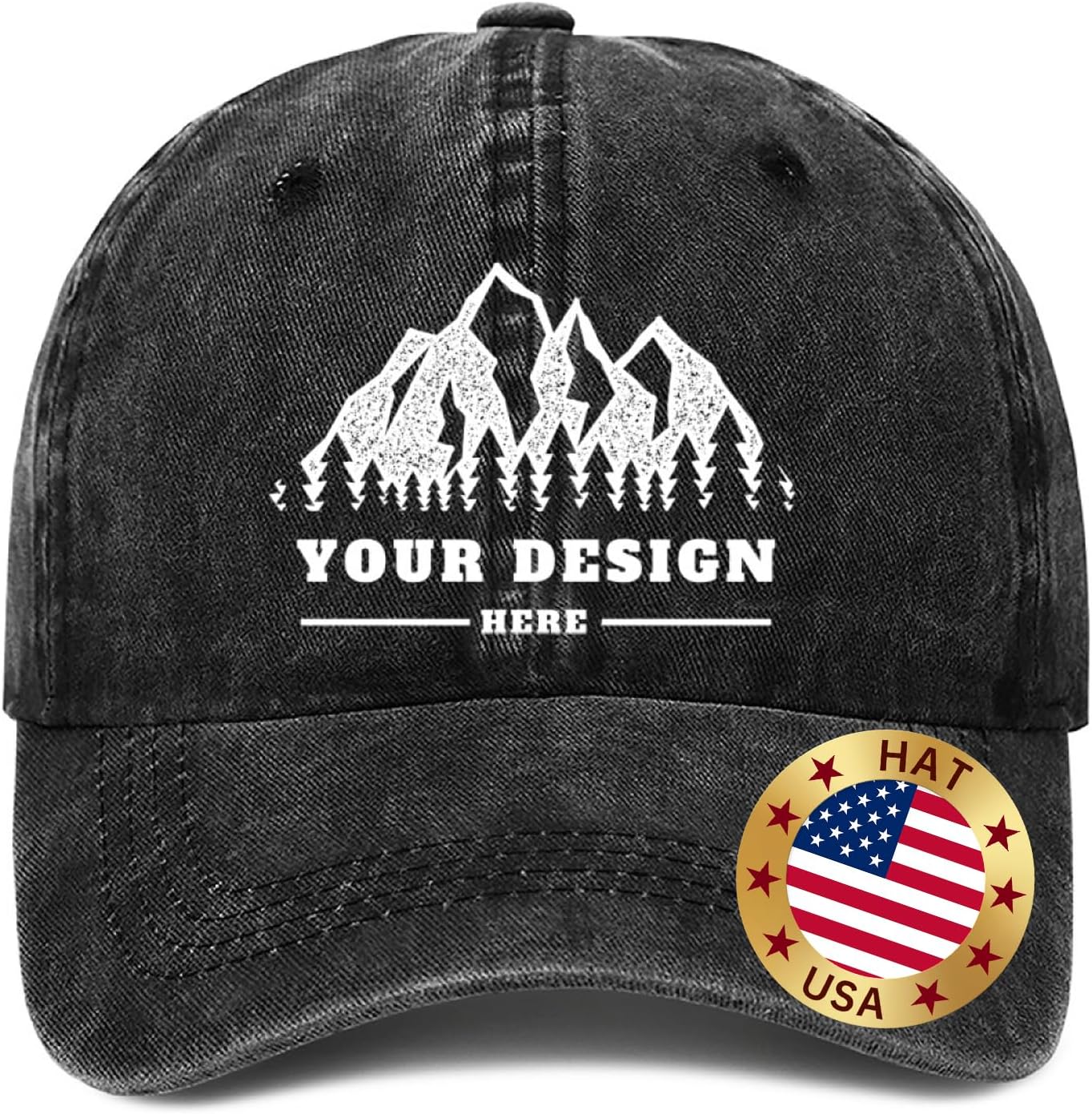 Bulk Custom Hat Your Design Here Personalized Logo Hats Adjustable Unisex Adult Baseball Cap Custom Trucker Hat