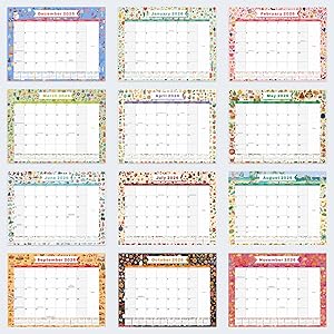 Gannyfer 2026 Desk Calendar, 18-Month Large Desk Calendar, Use Now Until Dec 2026, 22" x 17" Desktop Pad Calendar, with To-Do List, Thick Paper, Large Grid Layout (6 Stickers Included)