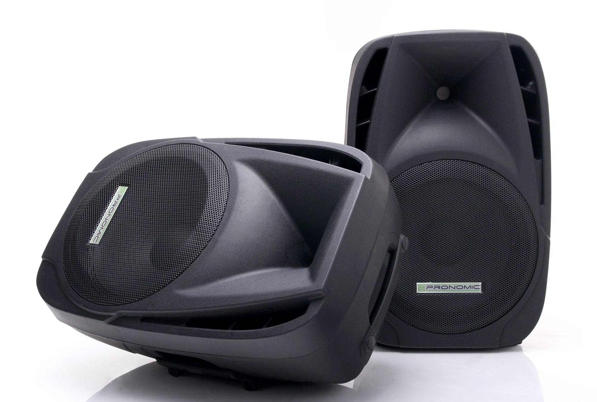 Pronomic PH12 altoparlante palcoscenico e concerto, altoparlante PA mobile box da viaggio, 160 W RMS / 300 W Peak, woofer da 12", driver da 34 mm, input & thru – compatibile con SPK, coppia passiva