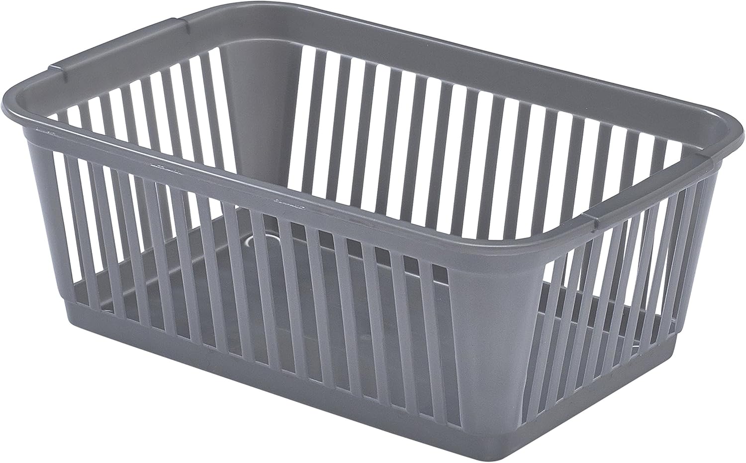 Whitefurze Handy Basket, Plastic, Silver, 30 cm