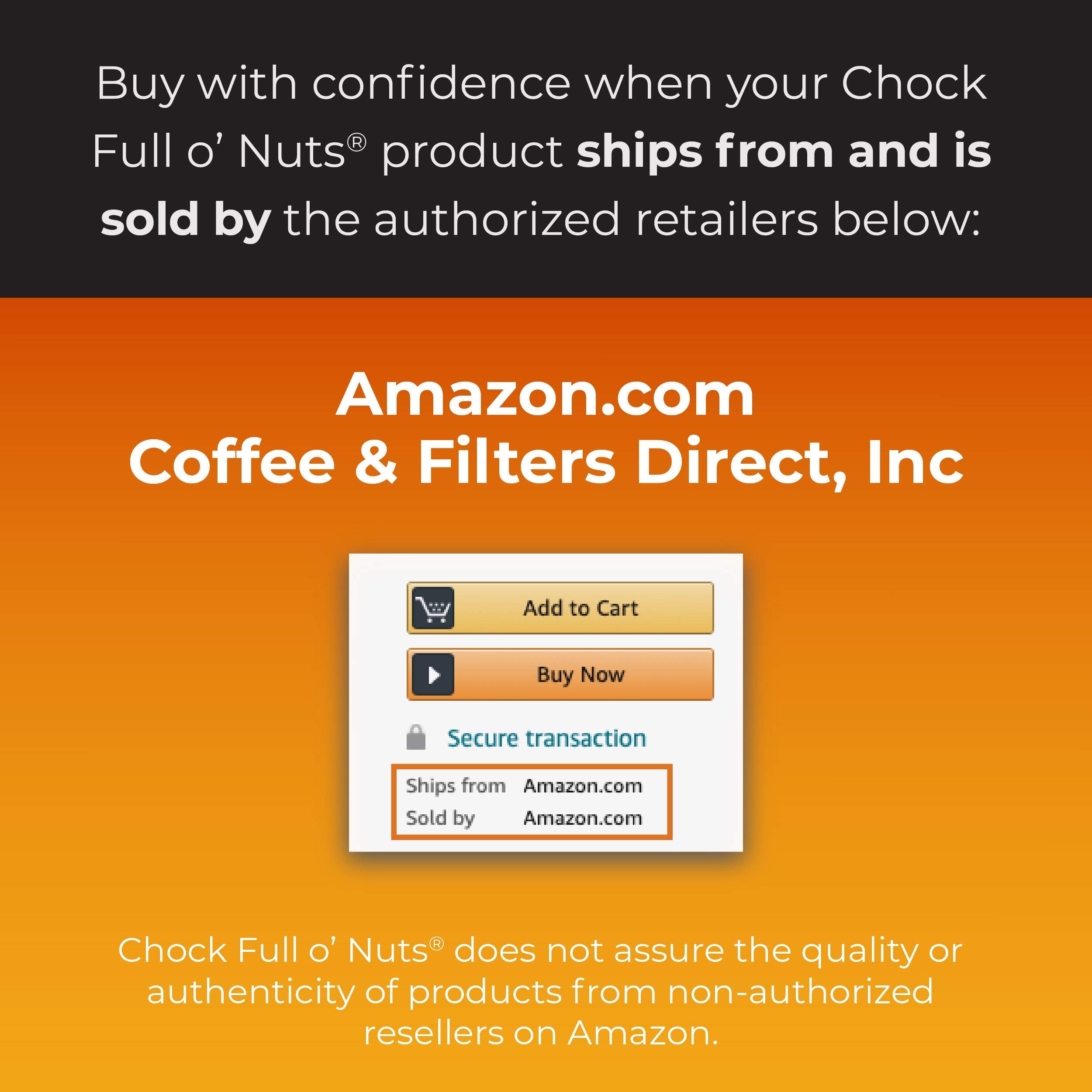 Chock Full o’Nuts Heavenly Half Caffeine Ground Coffee, Medium Roast