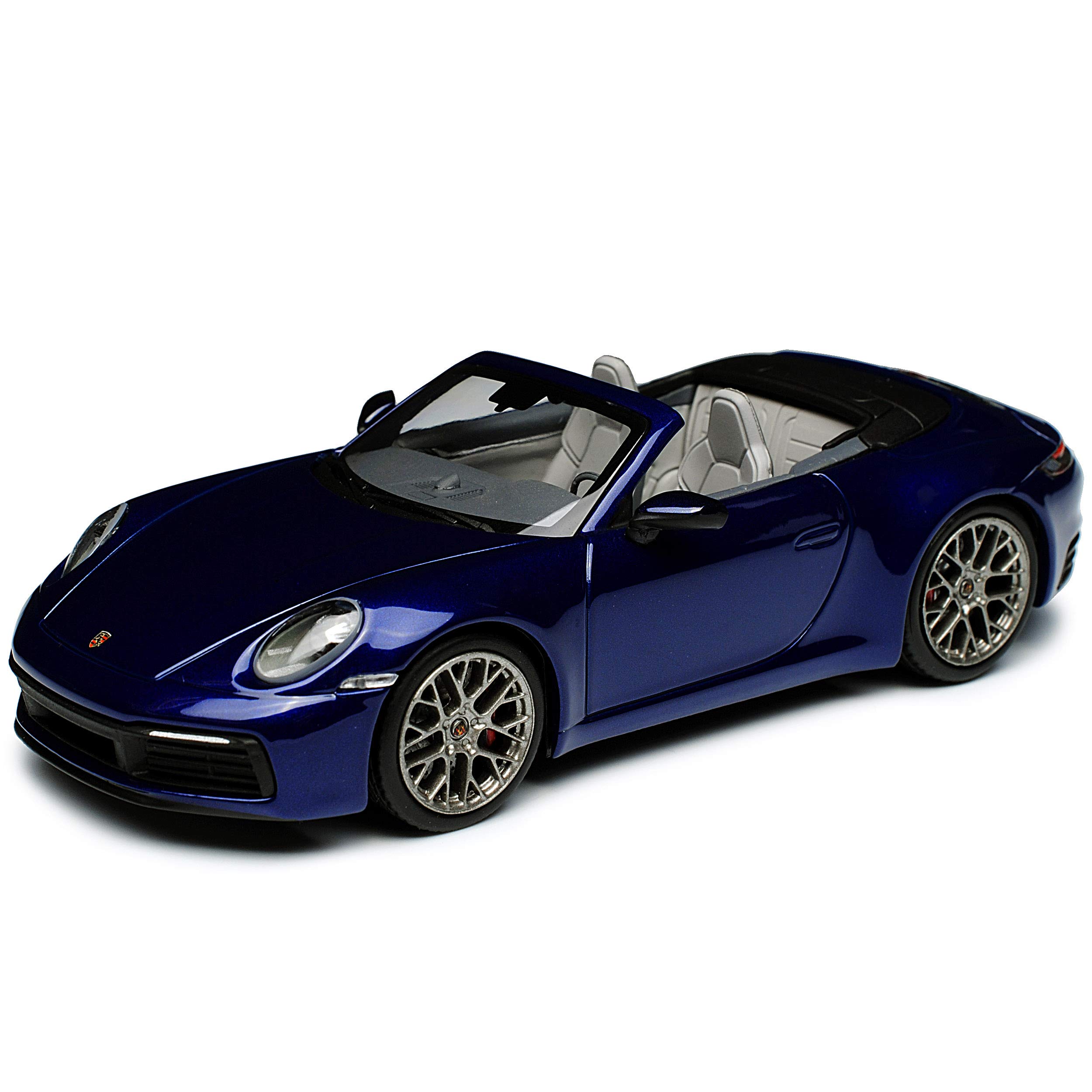 Minichamps Porsche 911 (992) Turbo S Miniatur – Maßstab 1:18, Silbernes Sammler-Modell Von 2020 Minichamps Porsche 911 (992) Turbo S Miniatur – Maßstab 1:18, Silbernes Sammler-Modell Von 2020