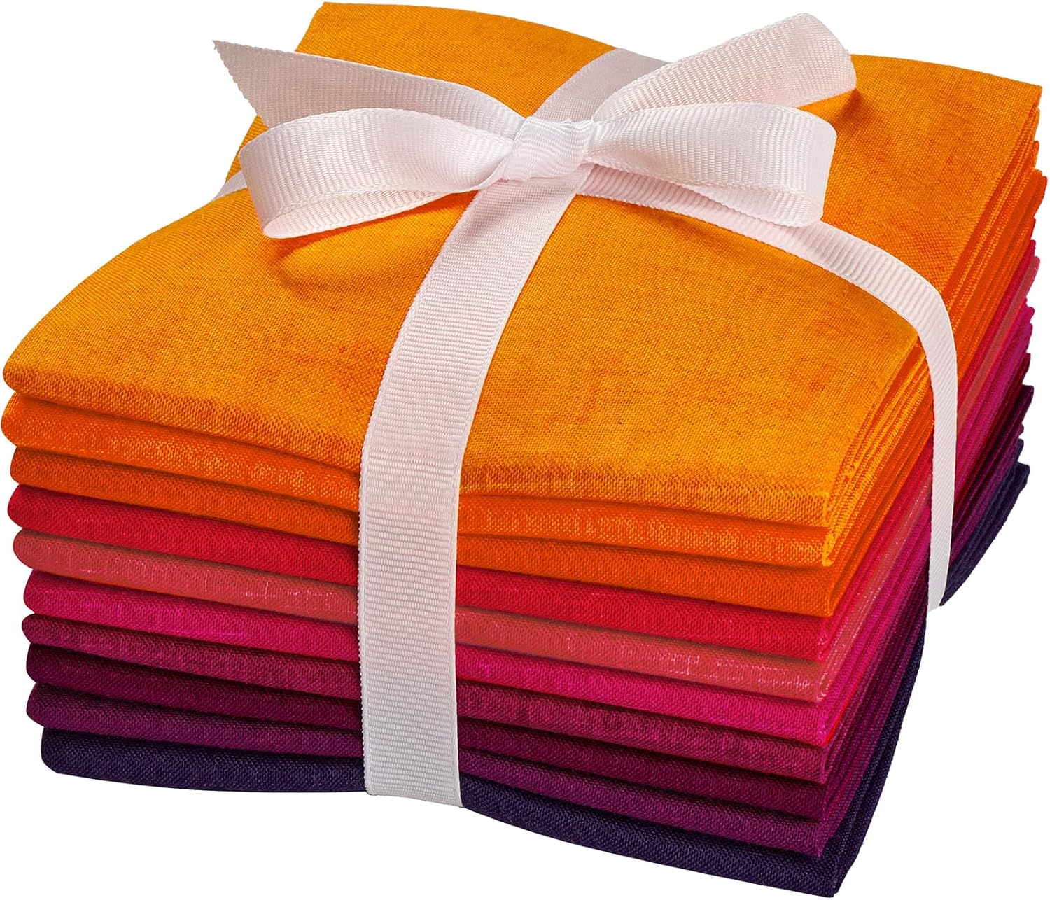 Craftido - 11 Options Solids with Tweed Tonals - Assorted Color Cotton Quilting Fabric Bundles 10pcs Fat Quarters 18"x21" - Medium Weight 5.2oz - for Quilting, Sewing and Crafts - Different Reds