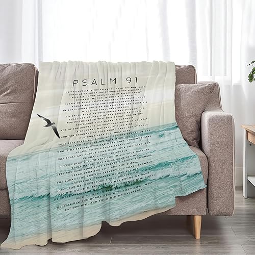 Miniatura 429 de Tijuboni Manta con diseño de tortuga marina y océano, regalos náuticos para mujeres, hombres, niñas, niños y adultos, manta de franela suave para