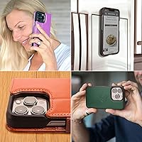 Vista 7 de Dreem Fibonacci - Funda tipo cartera para iPhone 14 Plus Funda desmontable de piel vegana 2 en 1 con soporte integrado, soporte para tarjetas