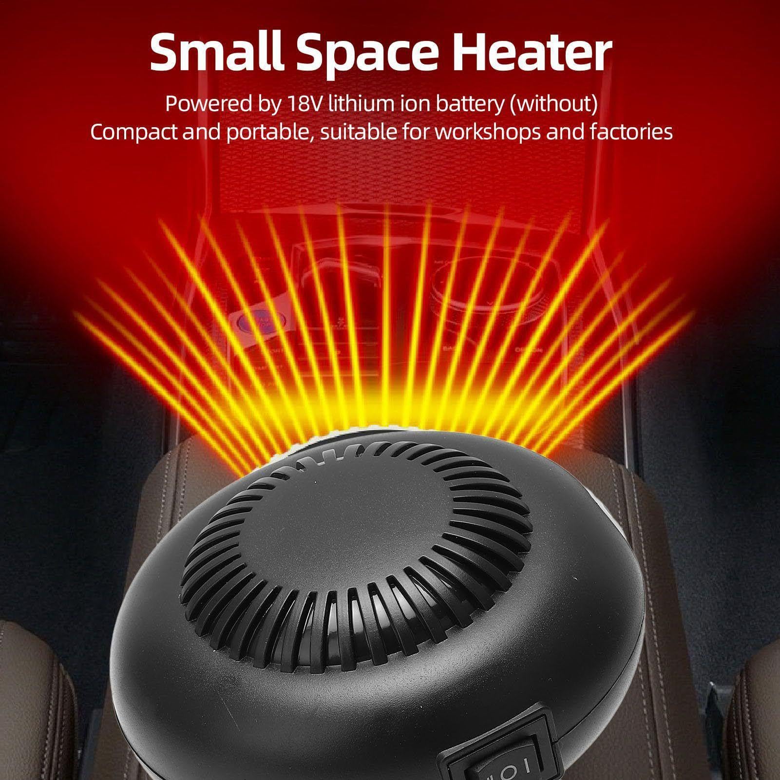 Calentador De Coche Portátil | 360 Grados Ajustable Eléctrico Desempañador Calentador | Parabrisas Descongelador Antivaho | Para Desplazamiento Matutino Interior Exterior Aparcamiento Camping Vehículo