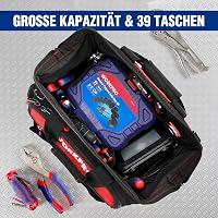 WORKPRO Elektromosszerelő Szerszámos Táska 1680D Poliészter 42x25x34cm 6
