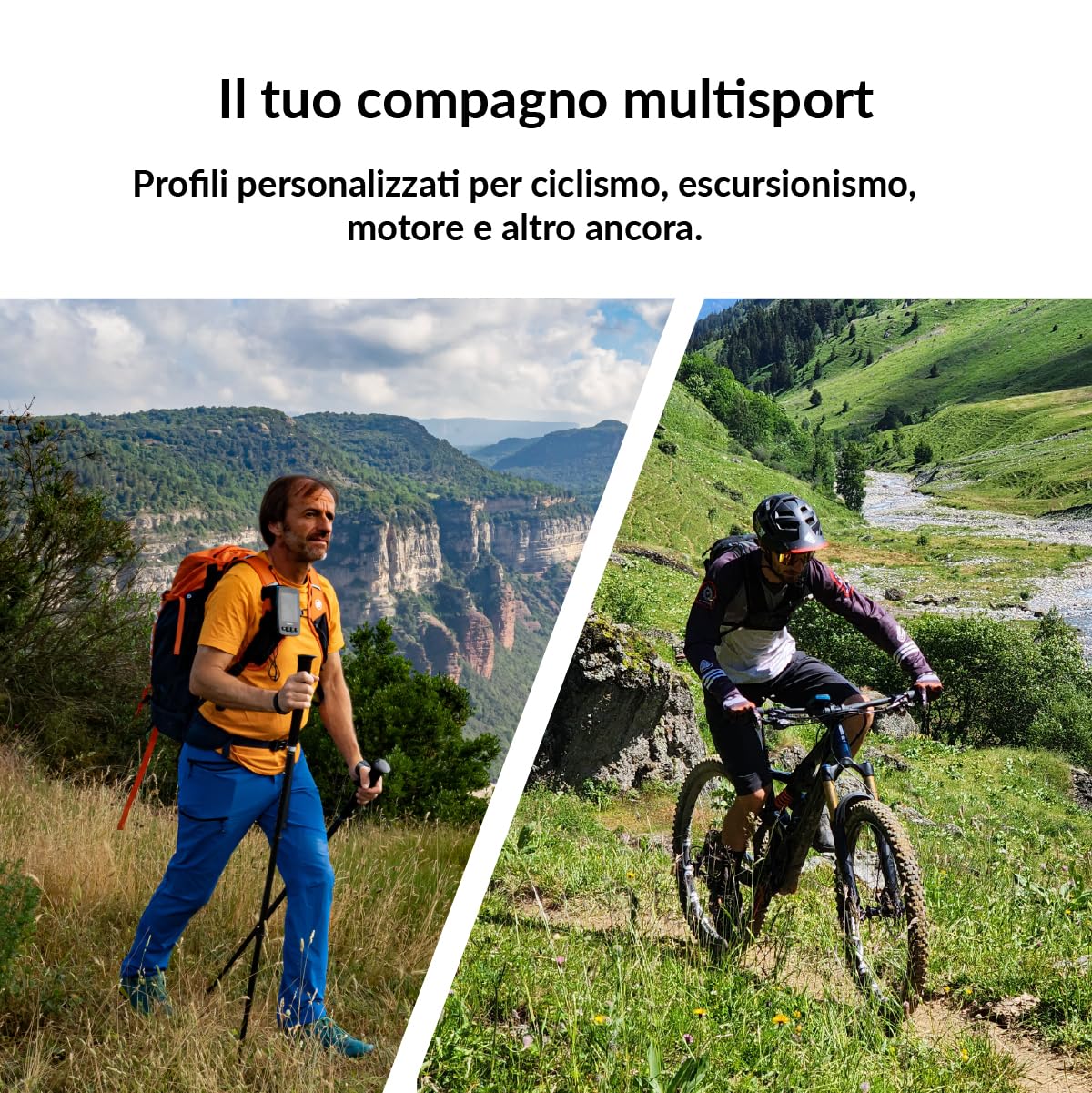 TwoNav Terra (64 GB) + Carta completa Italia TomTom, GPS con schermo wide da 3,7 pollici per montagna, escursionismo, MTB, bicicletta