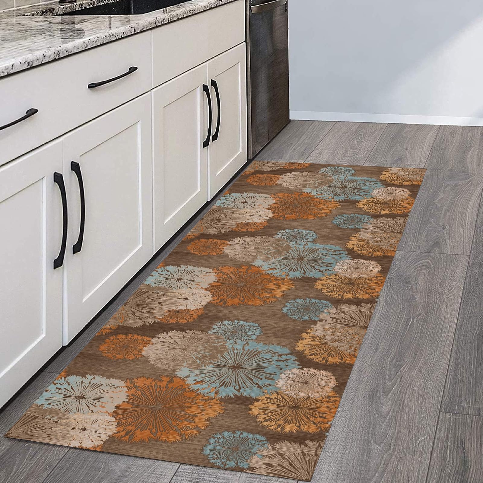 Tapis de couloir 120x600 cm long et doux pour entrée