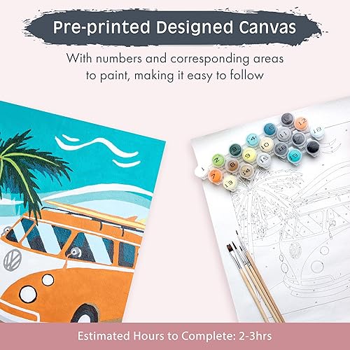 Miniatura 4 de Pink Picasso Kits de pintura de destinos coloridos por números para adultos y adolescentes  Kits de pintura de lienzo únicos para bricolaje Kit de