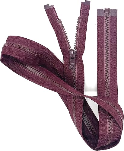 Vista 13 de YKK® Cremallera Vislon para chaqueta de 24 pulgadas, 5 partes inferiores de plástico moldeado, peso medio por cada uno (color seleccionado)