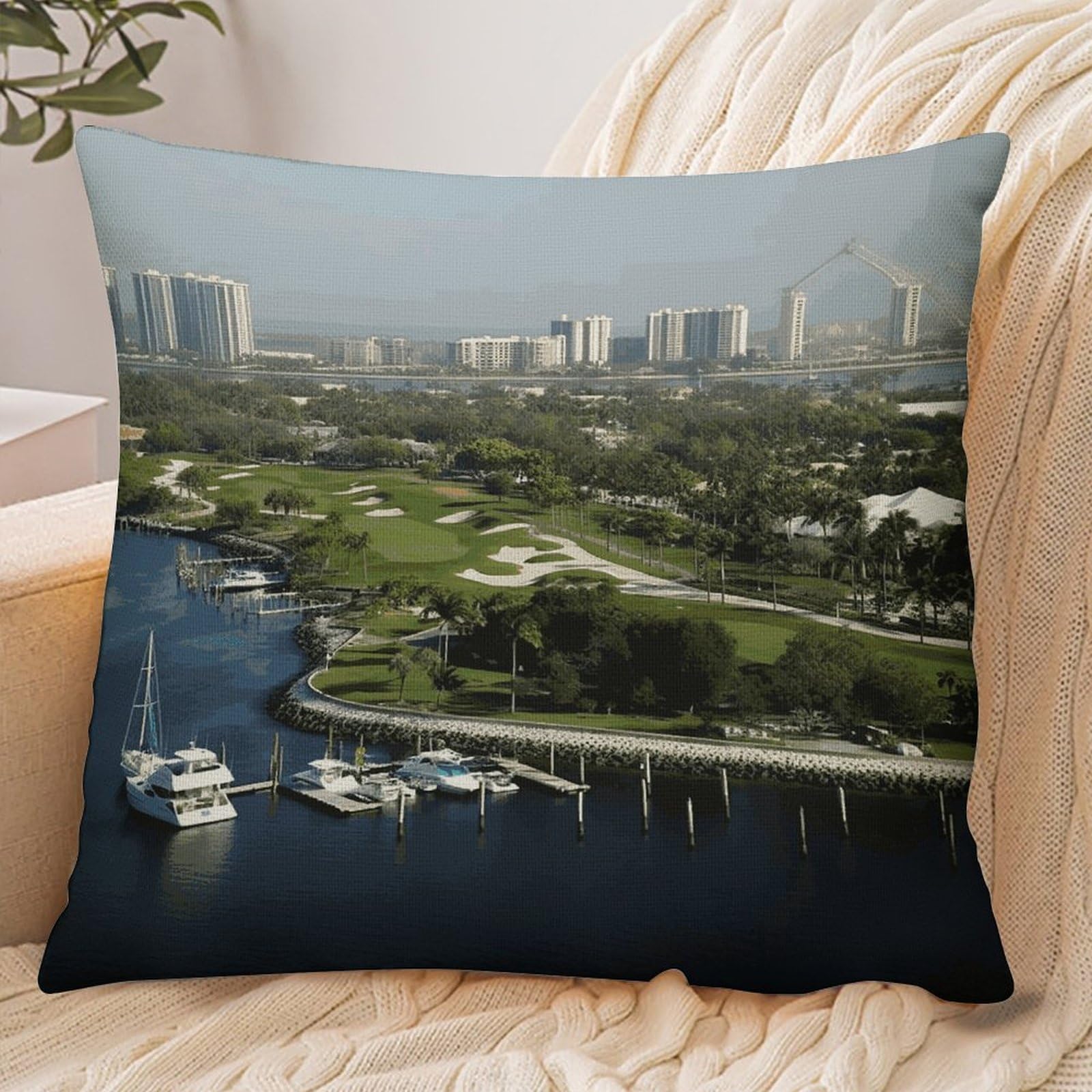 Fekiloot Style Golf Yacht Club Pillowcase Pillow Sham Pillow Case