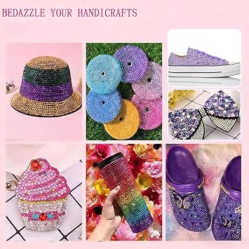 Bedazzling Kit Nail Art Rhinestones, 30000PCS 3mm Flat Back Crystals with Pick Up Pen & Tweezers for DIY Nails Crafts, Clothes, Shoes, Fade-Resistant 24 Colors