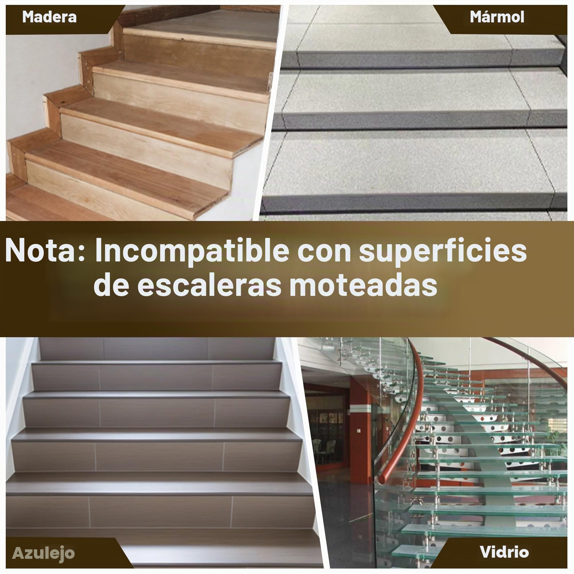 Antideslizantes para Escaleras, 20cm*76cm 15pcs, Alfombra Antideslizante, Alfombrillas para Escalones Interior, Lavable, Reutilizable, Beige