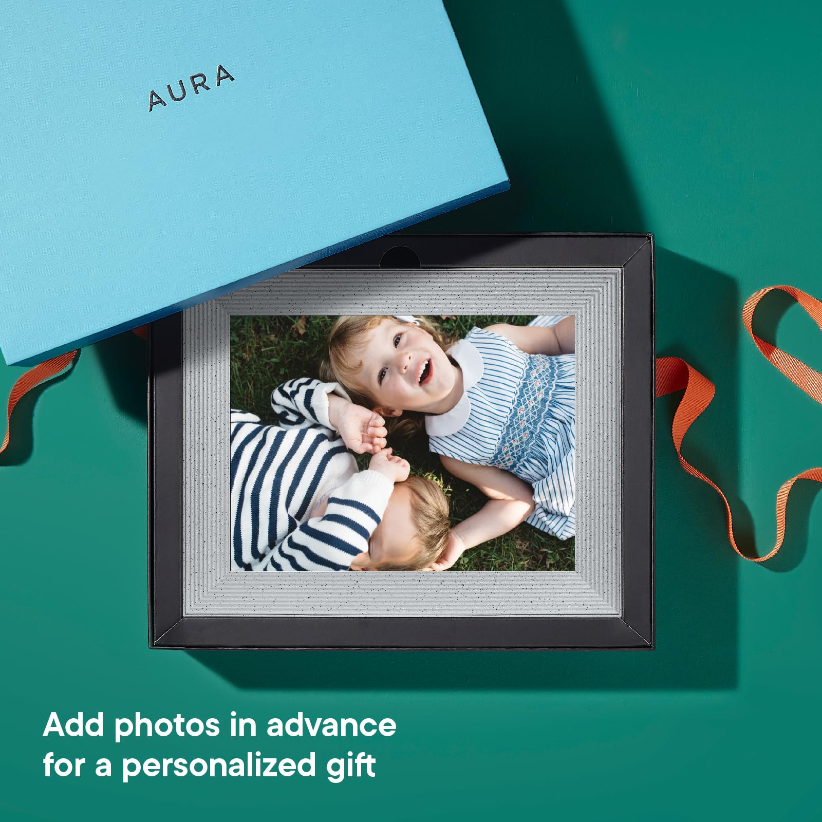 Aura Cadre photo numérique Mason Luxe écran 2K Wi-Fi 9,7 pouces | Le meilleur cadre numérique à offrir | Envoyez vos photos depuis votre téléphone | Installation rapide et facile grâce à l’application