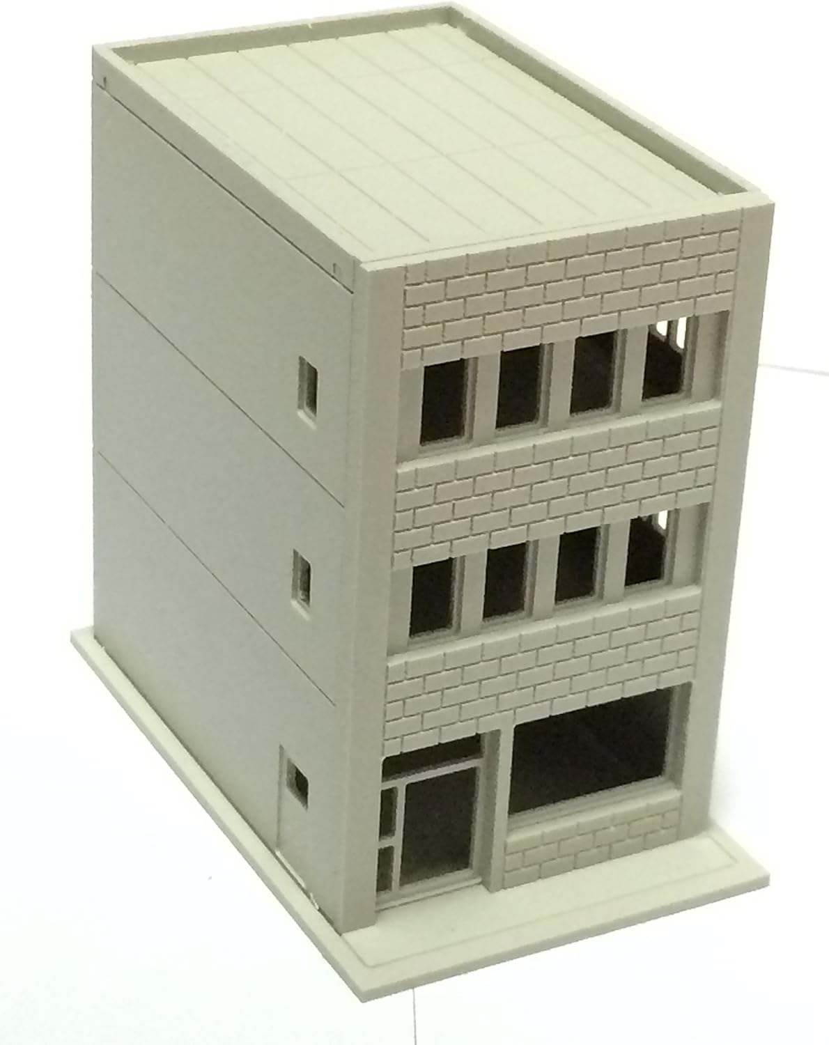 Outland Models Railway Modern 3-Story Building/Shop A Unpainted N Scale 1:160