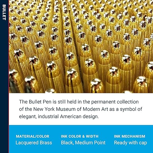 Miniatura 12 de Fisher Space Pen (400-RAW) bolígrafos tipo bala de metal Latón