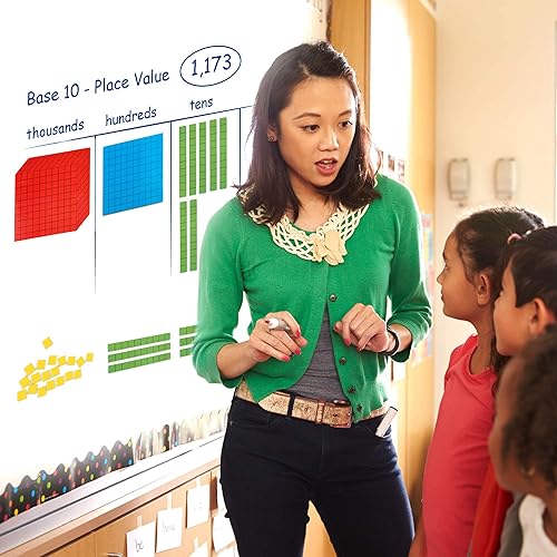 Miniatura 4 de 131 bloques de base magnética jumbo para matemáticas, bloques de valor posicional, base de 10 manipuladores matemáticos K-3, bloques de números,