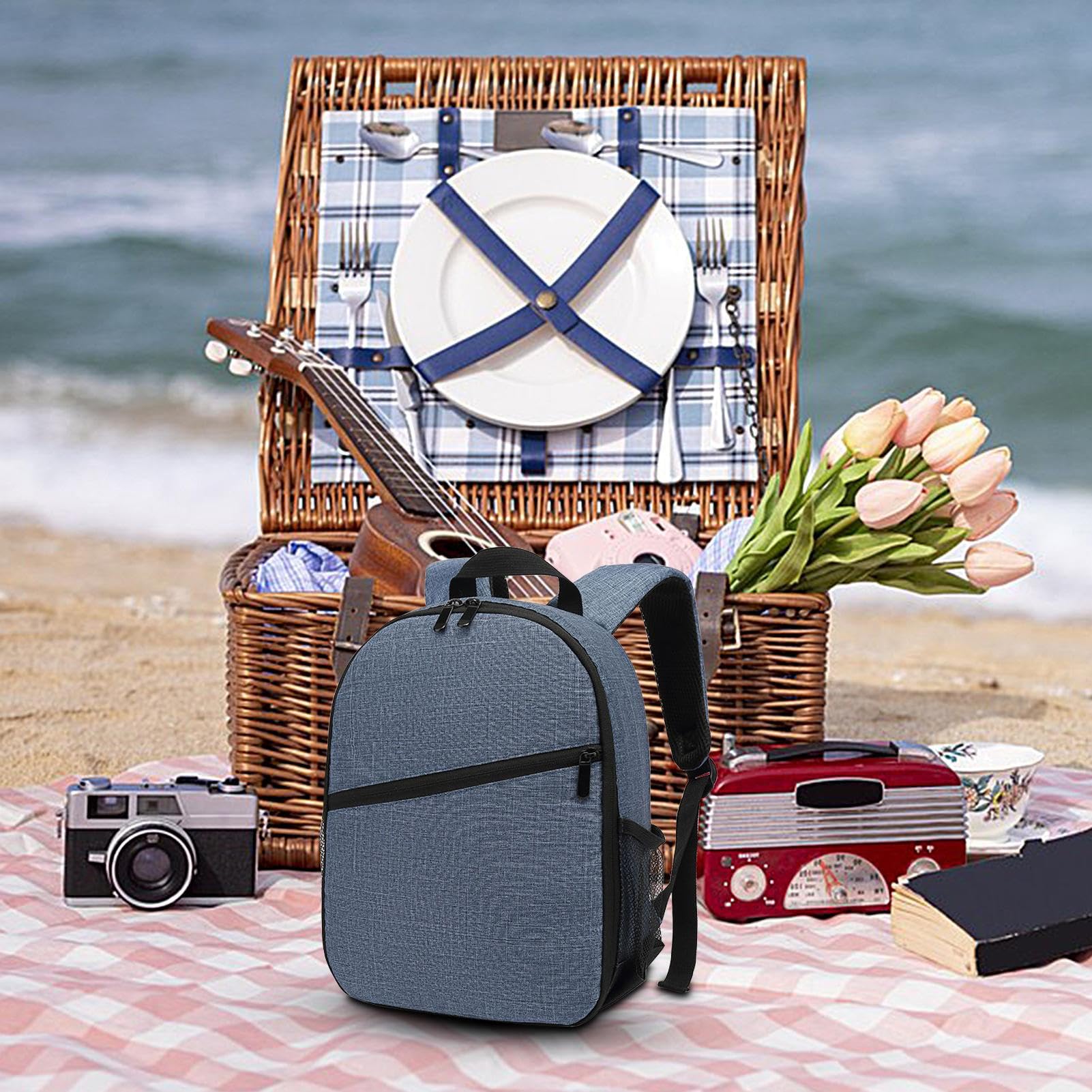 Kameratasche, Outdoor Umhängetasche Fotografie Tasche, Große Kapazität Wasserdicht Dslr Kamera Reise Rucksack, Kleine Kamera Laptop Rucksäcke