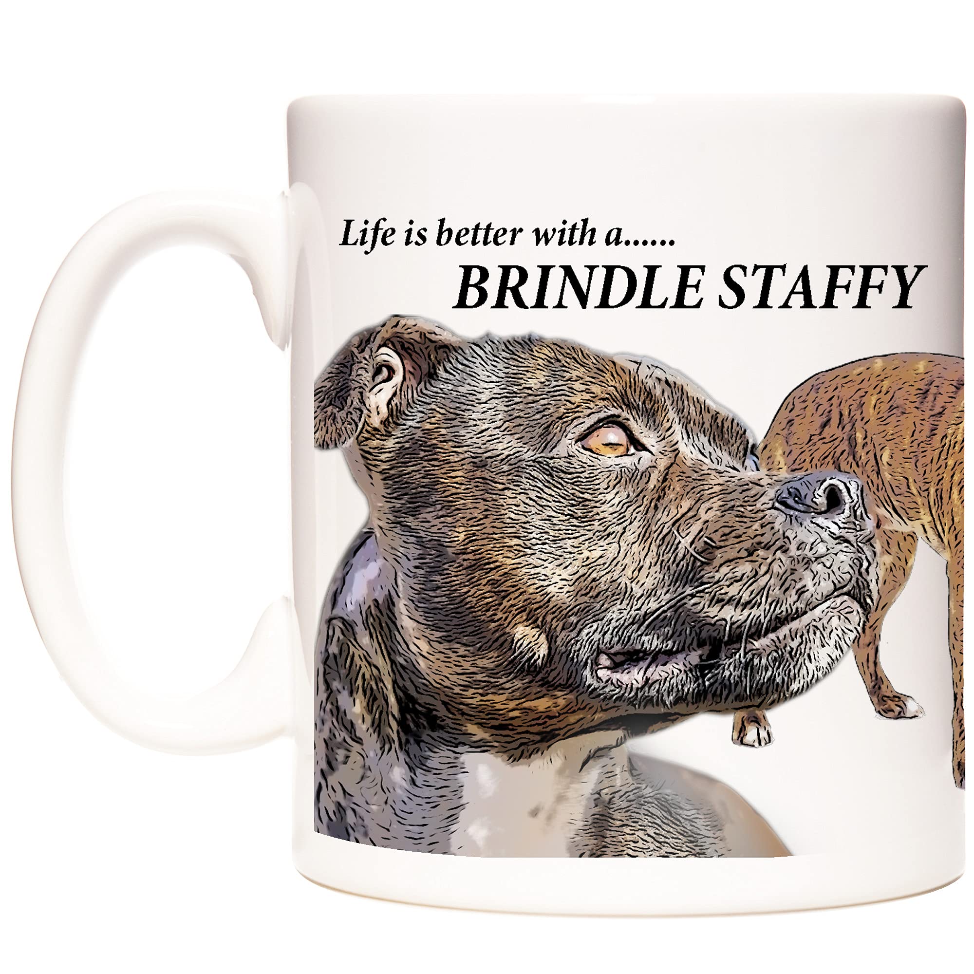 Tazza In Ceramica Mug-tastic Con Staffordshire Bull Terrier - Capacità 312 Ml, Stampa Su Due Lati, Lavabile In Microonde E Lavastoviglie