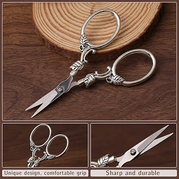 kdafio Embroidery Scissors Kits, Vintage Embroidery Scissors Kit for Sewing