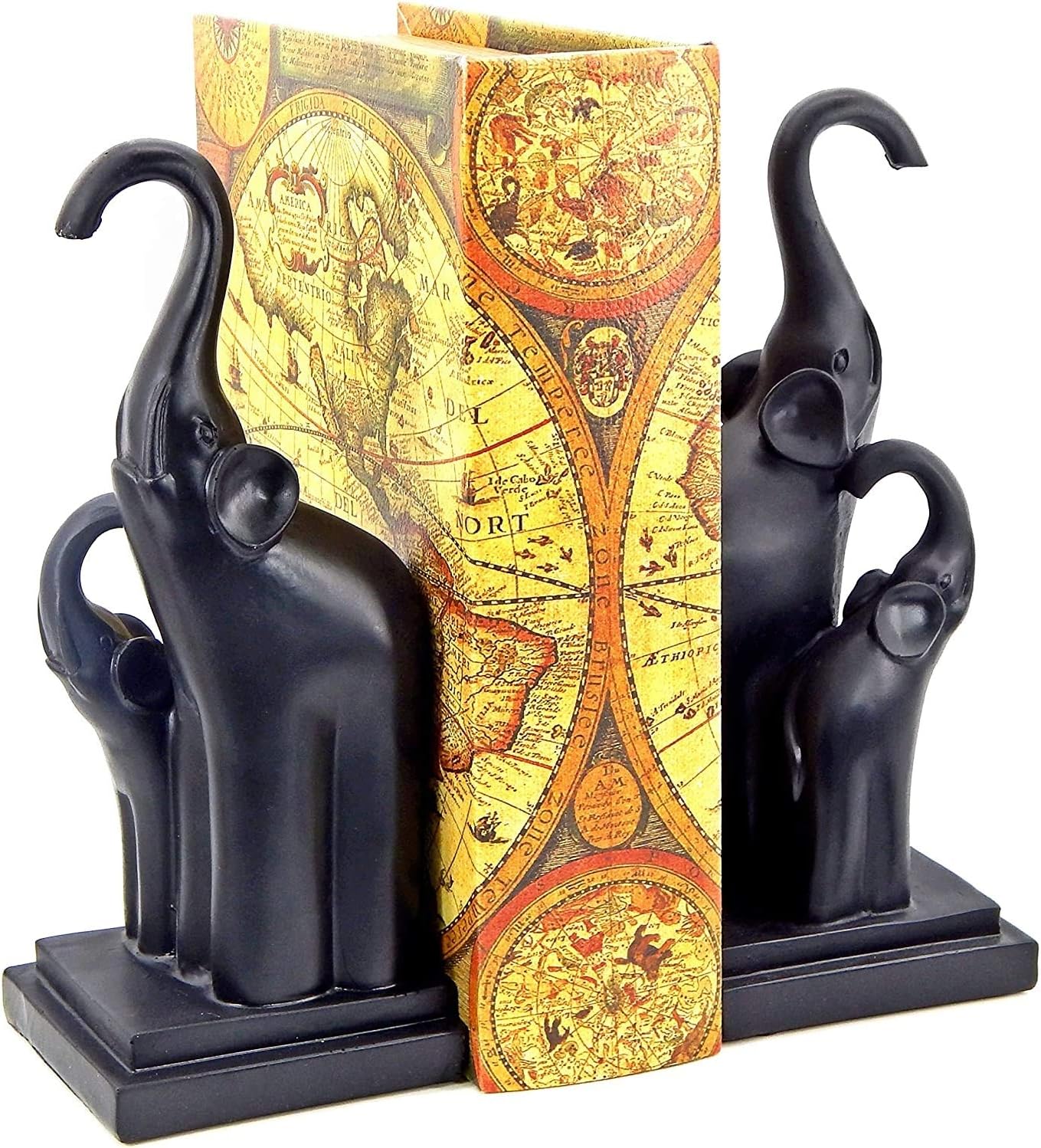 Bellaa 23415 Elephant Bookends Beautiful Decorative Book Ends Book : Home & Kitchen
