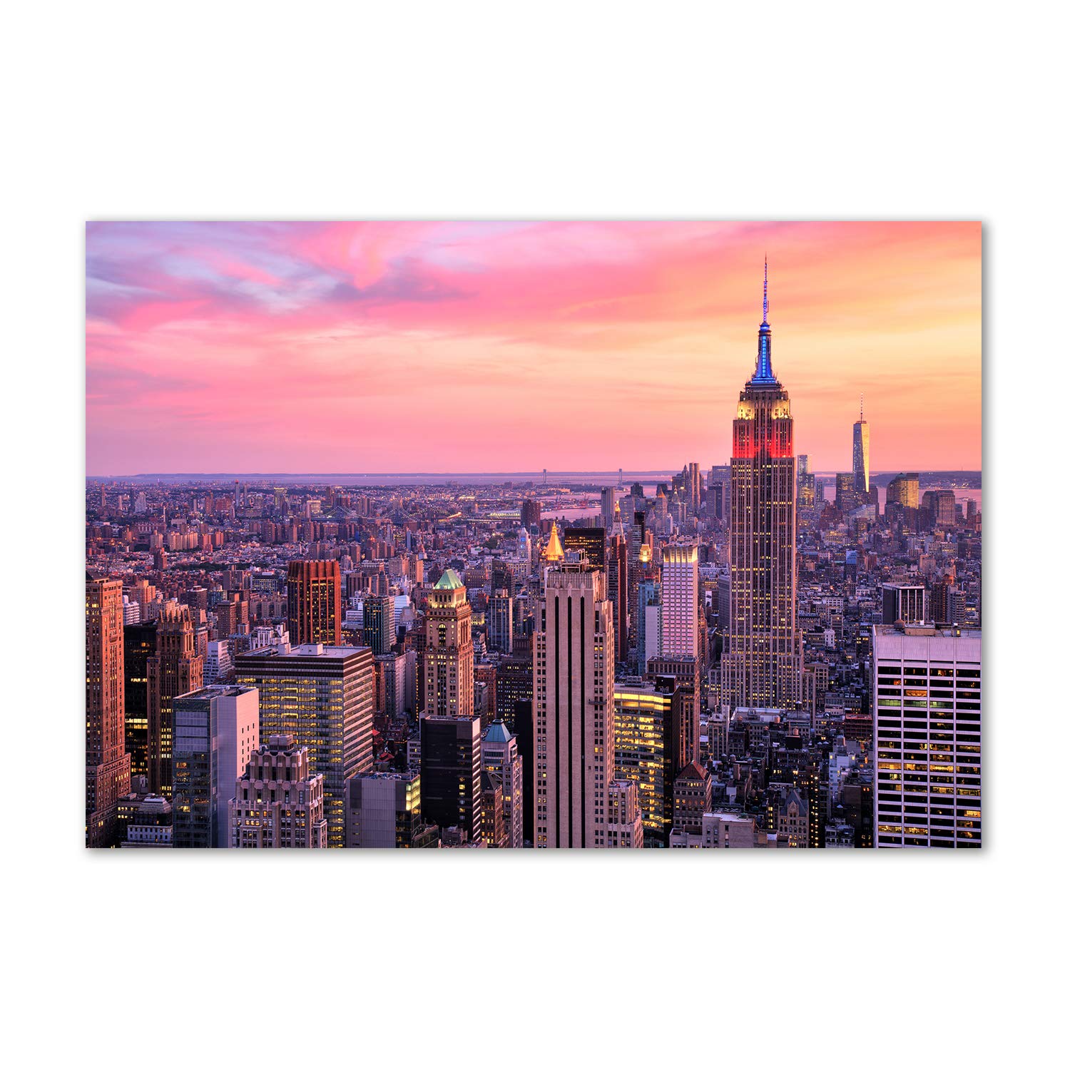 Image verre plastique déco de qualité supérieure Tulup El oeste de Nueva York