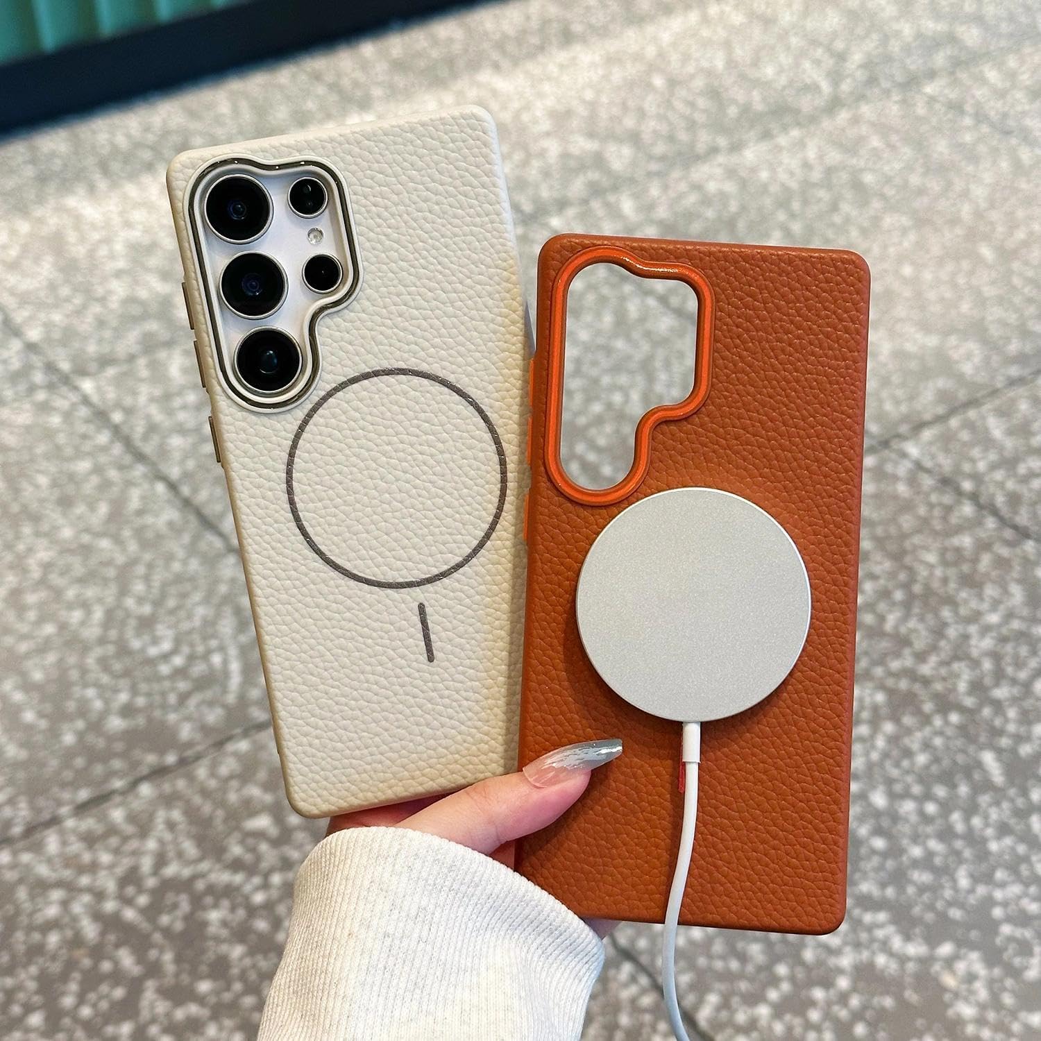 Callyue for Samsung Galaxy S25 Ultra Case White, [Compatible with Magsafe], Soft Non-Slip Shockproof Protective Bumper Cover for Samsung S25 Ultra - Image 3