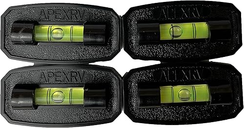 Miniatura 4 de APEX RV - Nivel de burbuja multiusos para pegar en nivel, para caravana, cámper, remolque (2 por paquete, negro)