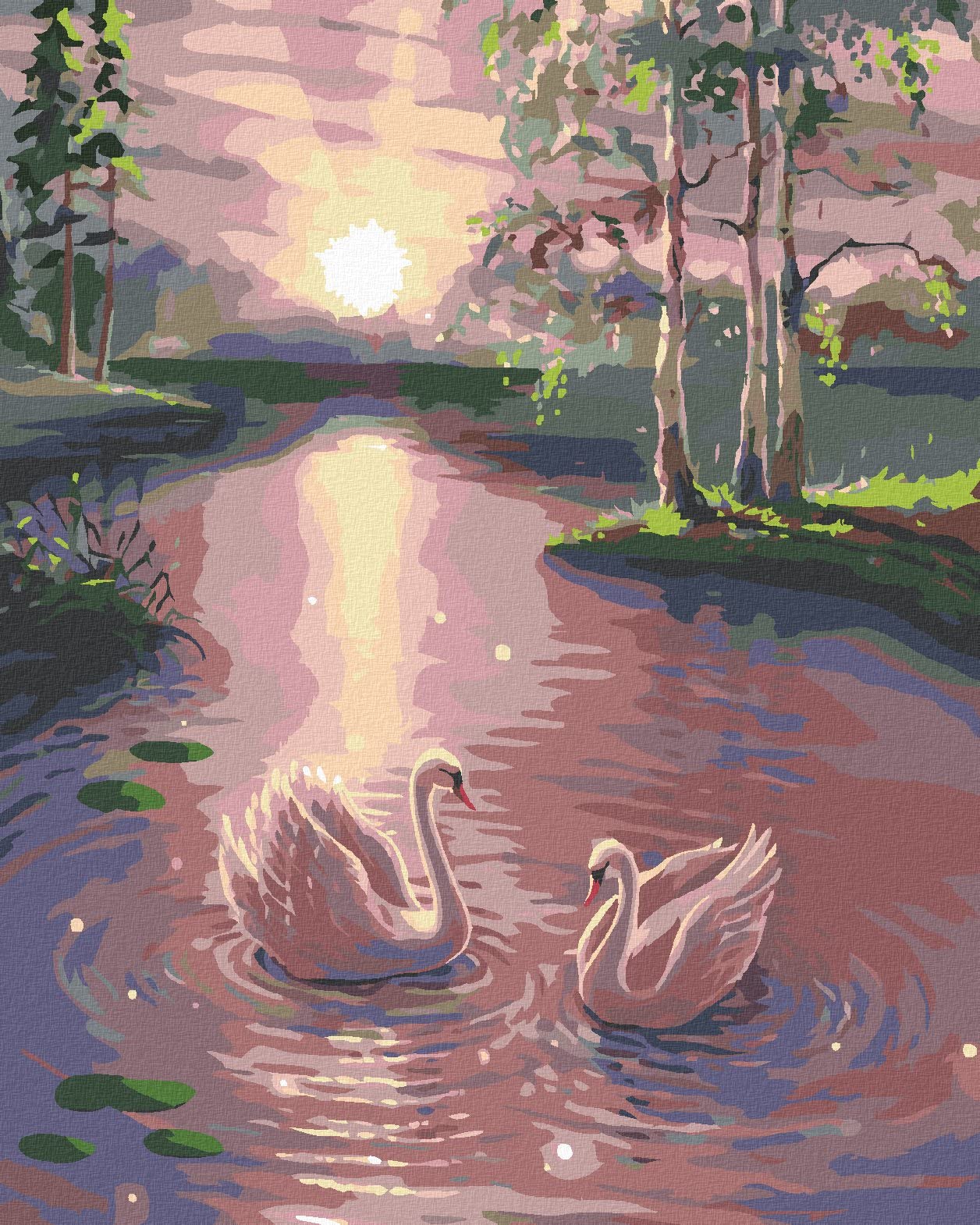 Malowanie według liczb - PRZYSSAWKA NA WODU 80 x 100 cm z blejtramem (już napięty)