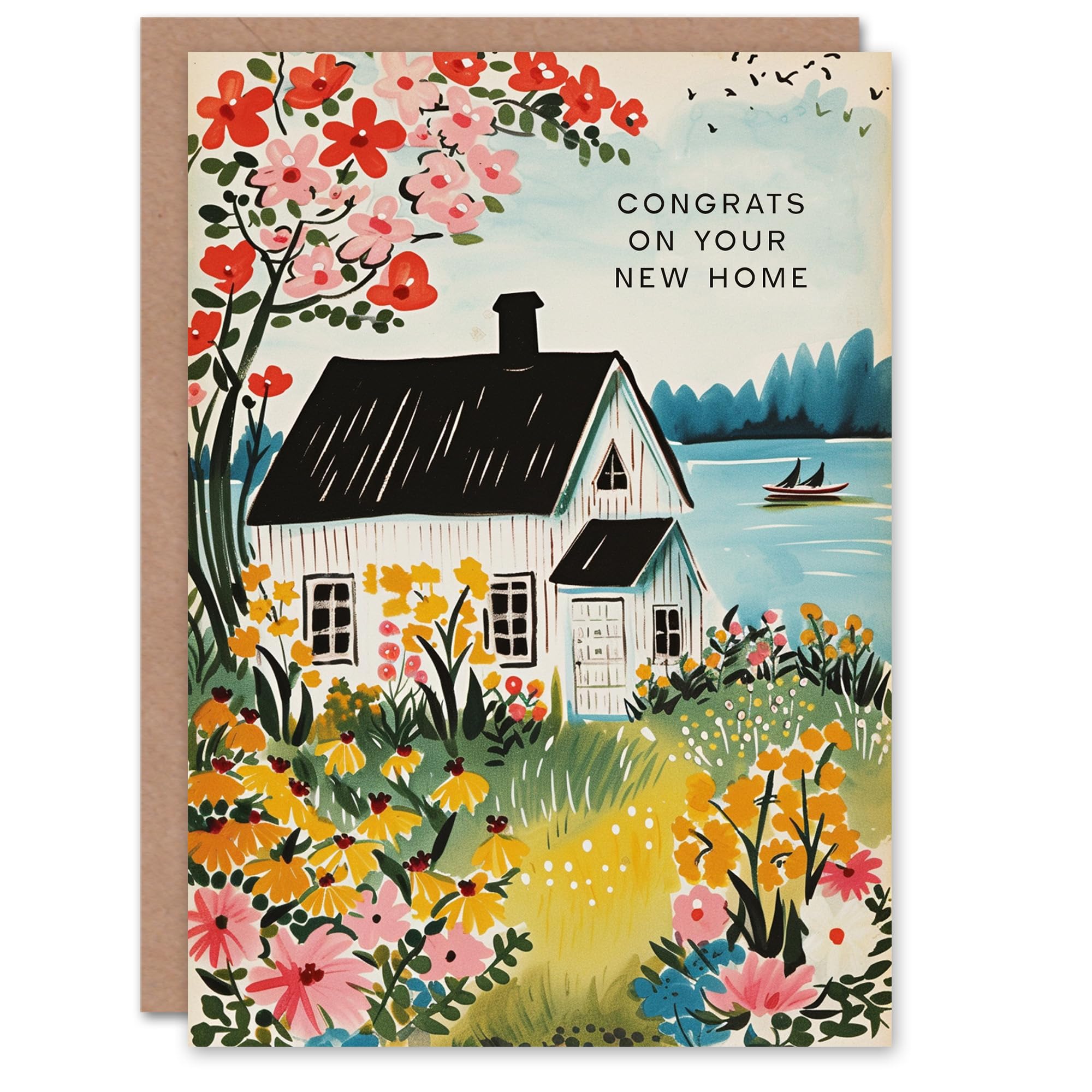 Artery8 - Congratulations Card - Floral - Housewarming
