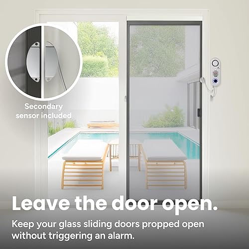 Miniatura 7 de TECHKO Alarma estroboscópica segura para piscina para niños, mascotas, certificación ETL UL 2017, resistente a la intemperie interiorexterior, luces