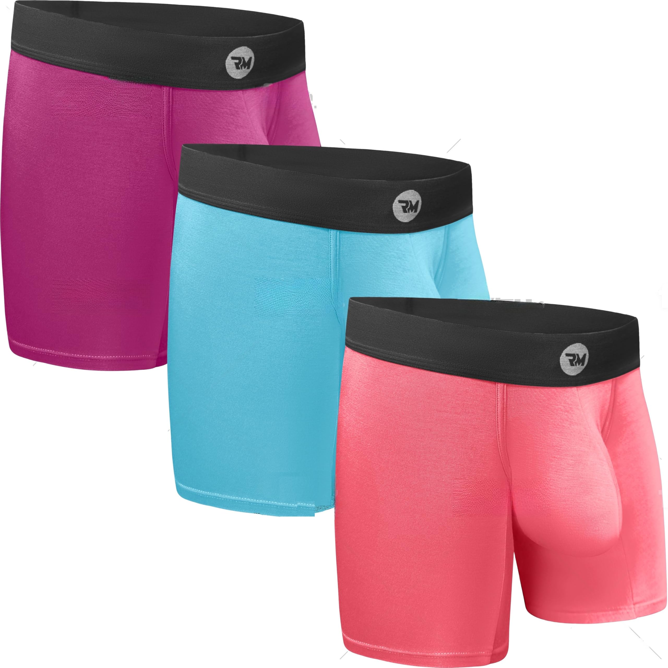 Real Men Bulge Enhancing Pouch Underwear for Men – 1, 3 and 6 Pack Set - Modal Boxer Briefs ABCD Pouch