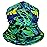KastKing Sol Armis Neck Gaiter - UPF 50 Face Mask - UV Sun Protection Gaiter Sun Mask for Men & Women, Fishing, Hiking, Kayaking Mask, Prym1 Camo, I: Prym1 Blue Tang