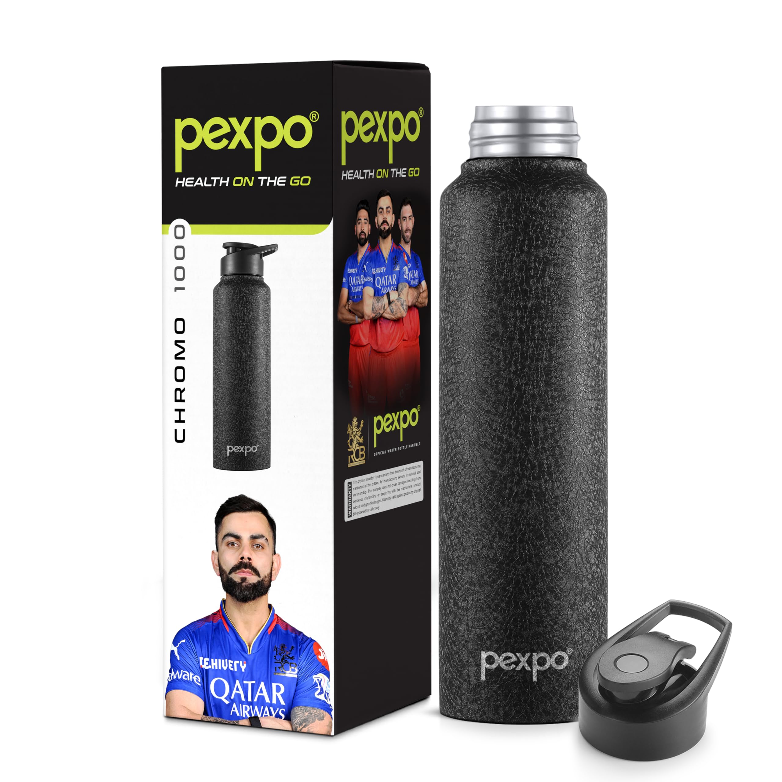 See full amazon price history chart for PEXPO Chromo Stainless Steel Sports/Fridge Sipper Water Bottle 1 Litre, Black Pack of 3 | Eco friendly | BPA Free | Water Bottle for Office, Gym, School, Yoga, Trekking, Men, Women and Kids PEXPO Chromo Stainless Steel Sports/Fridge Sipper Water Bottle 1 Litre, Black Pack of 3 | Eco friendly | BPA Free | Water Bottle for Office, Gym, School, Yoga, Trekking, Men, Women and Kids (B0965MBCFN) Amazon Price History, Amazon Price Tracker